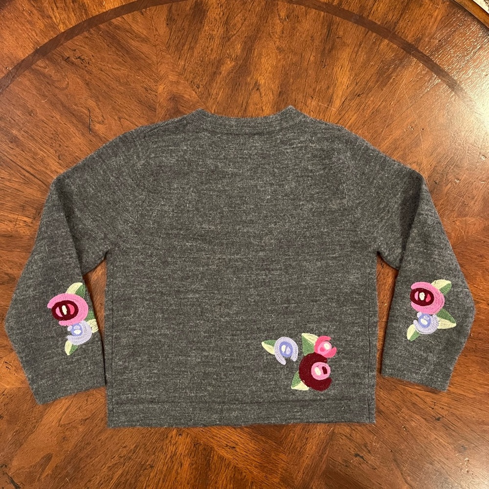 Talbots Kids Embroidered Cardigan Sweater. Size 4. - Picture 3 of 3